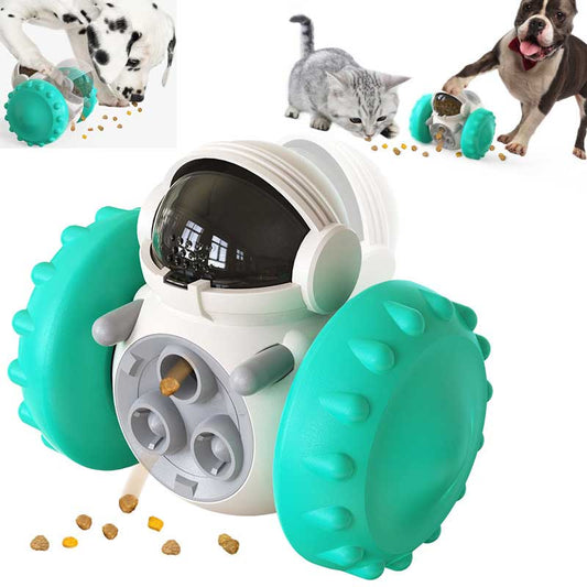 Interactive Slow Feeder Tumbler Toy for Cats & Dogs | IQ Treat Dispenser