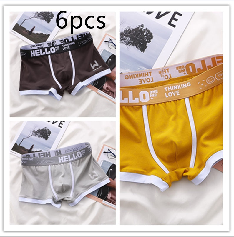 Men's Cotton Boxer Briefs Multi-Pack – Breathable Low-Waist Underwear