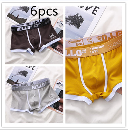 Men's Cotton Boxer Briefs Multi-Pack – Breathable Low-Waist Underwear