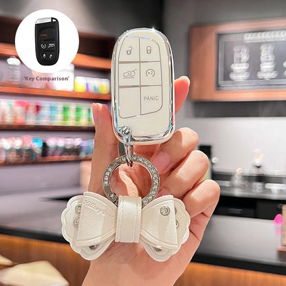 Shell TPU Car Key Cover | 5-Button Smart Key Case | JP Collections