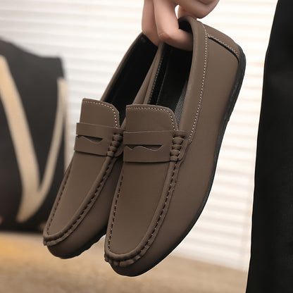Men's Canvas Penny Loafer Slip-On Shoes | Sizes 24.5-28cm