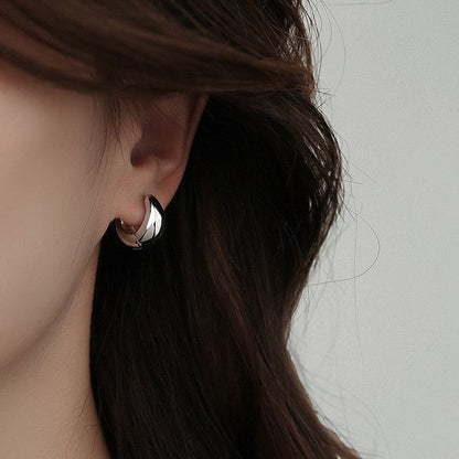 Gold Arc Ear Cuff | Stainless Steel U-Shaped Hoop Earrings