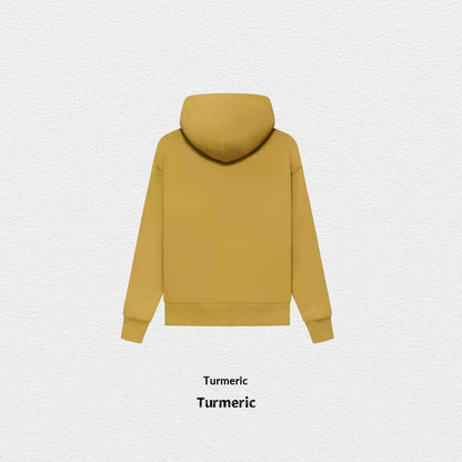 Women's Fleece-Lined Cotton Hoodie | Solid Colour Pullover Sweatshirt