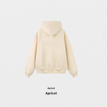 Women's Fleece-Lined Cotton Hoodie | Solid Colour Pullover Sweatshirt
