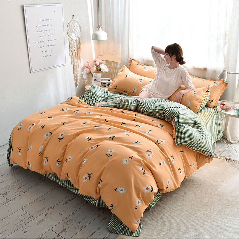 Reactive Dye Sanded Polyester Bedding Set – 3 Designs, 11 Sizes