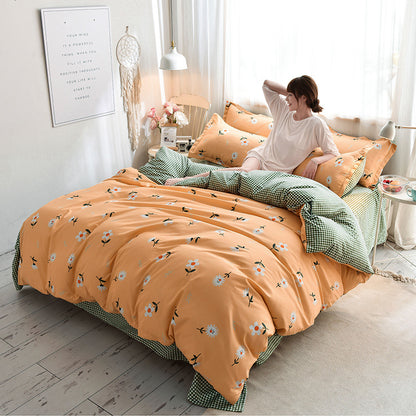 Reactive Dye Sanded Polyester Bedding Set – 3 Designs, 11 Sizes