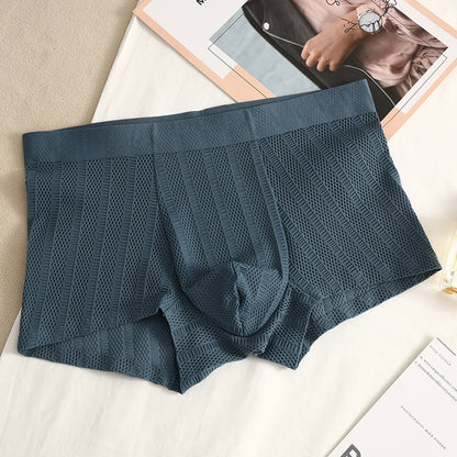 Men's Seamless Quick-Dry Jacquard Boxer Shorts