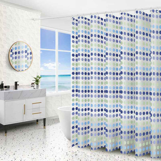 PEVA Shower Curtain – Waterproof Geometric & Printed Bathroom Curtain