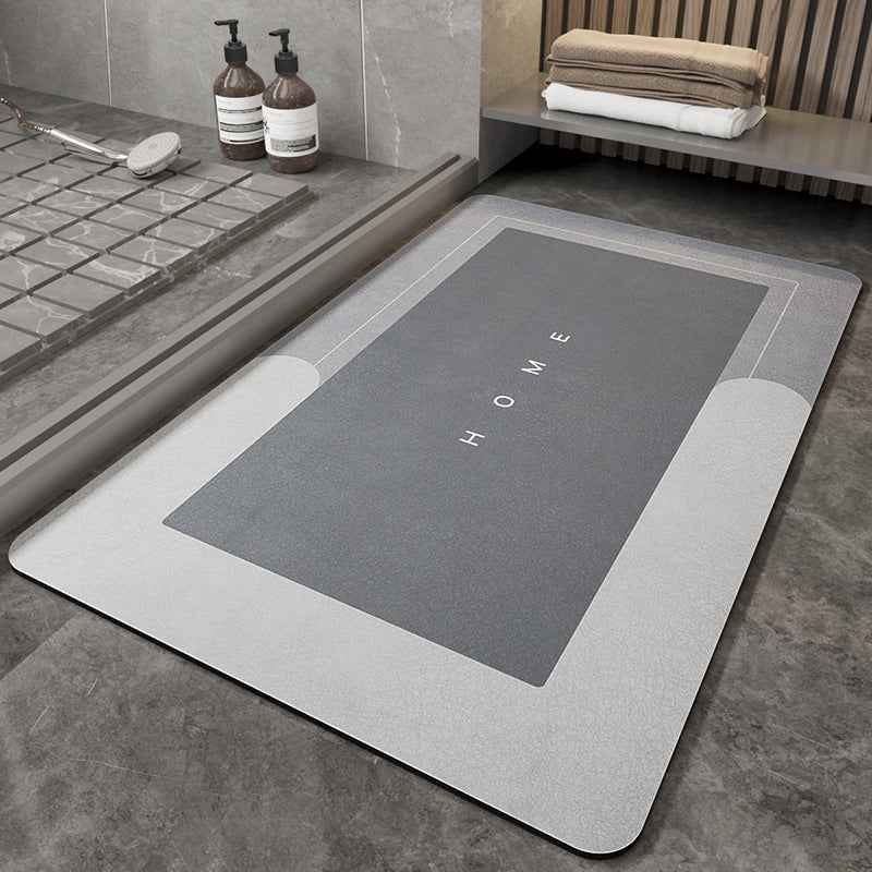 Soft Blended Bathroom Floor Mat – Non-Slip Bath Rug in Oval & Rectangle