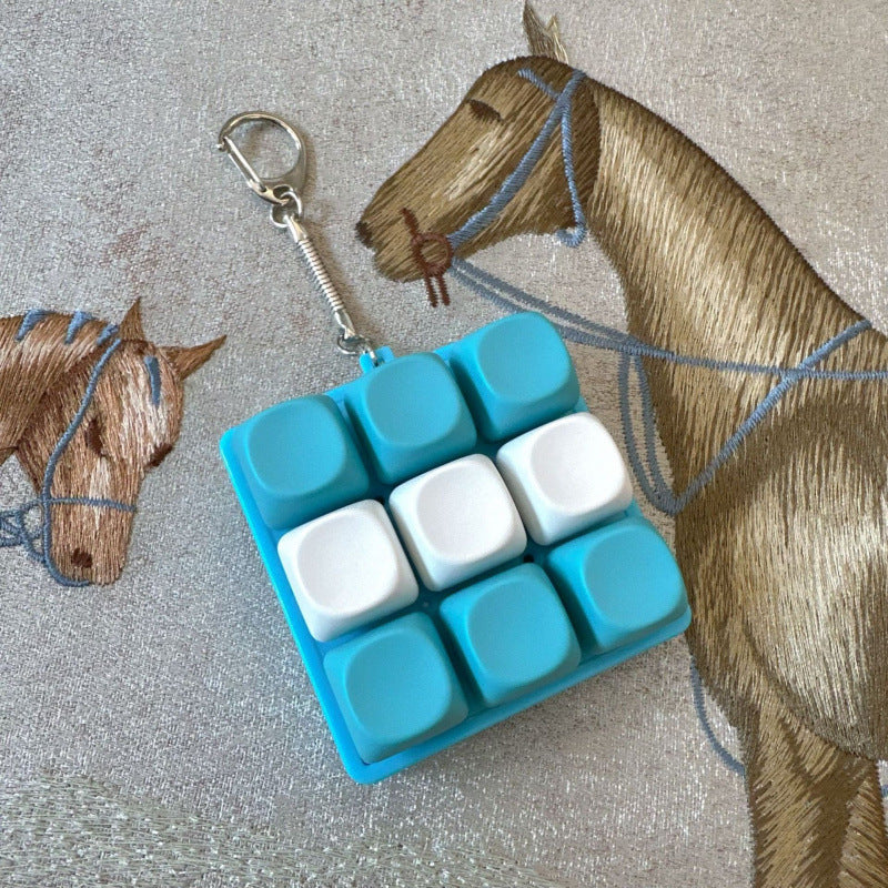 Nine-Key Decompression Button Keyboard Pendant