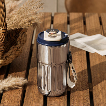 Smart Digital Insulated Tumbler — 316 Stainless Steel Vacuum Flask, 450ml