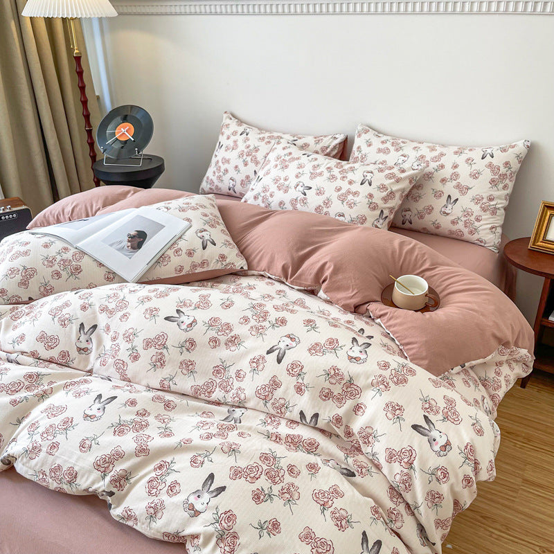 Jacquard Cotton Linen Bedding Set | 12+ Designs