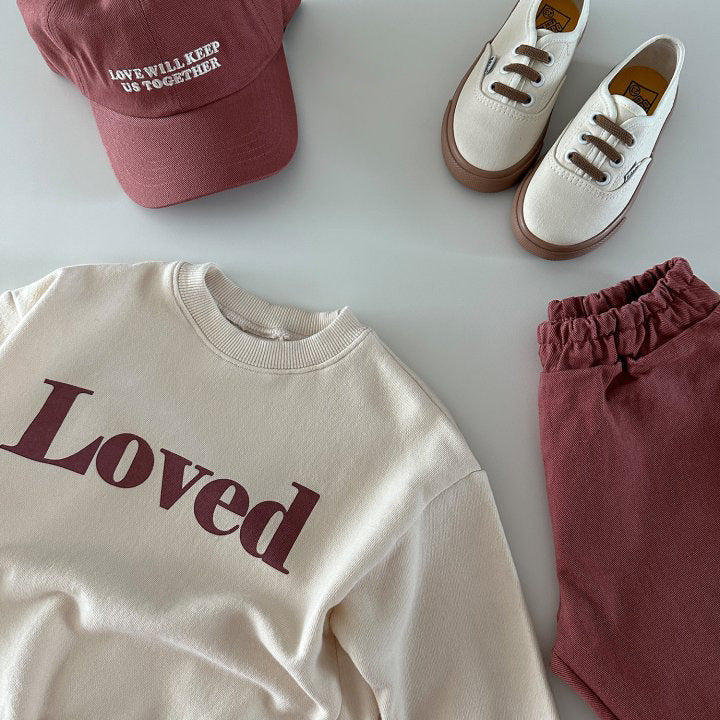 Children's Cotton Letter Sweatshirt | Crew Neck Kids Top