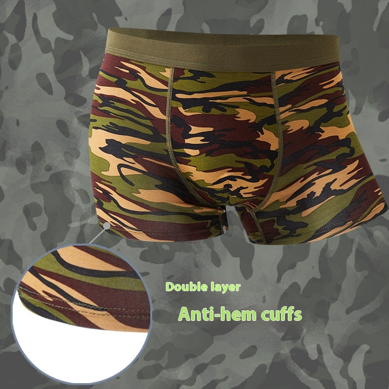 Men's Camouflage Bamboo Fibre Boxer Shorts | Breathable Mid-Rise Underwear