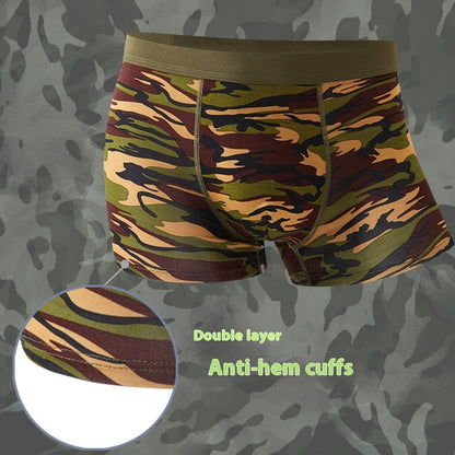 Men's Camouflage Bamboo Fibre Boxer Shorts | Breathable Mid-Rise Underwear