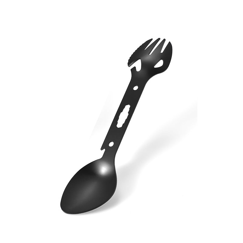 Stainless Steel Multi-Function Fork & Spoon Set – Portable Lightweight Camping Cutlery