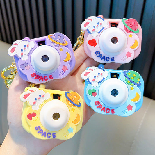 Bunny Camera Starry Sky Projection Keychain | 4 Colours