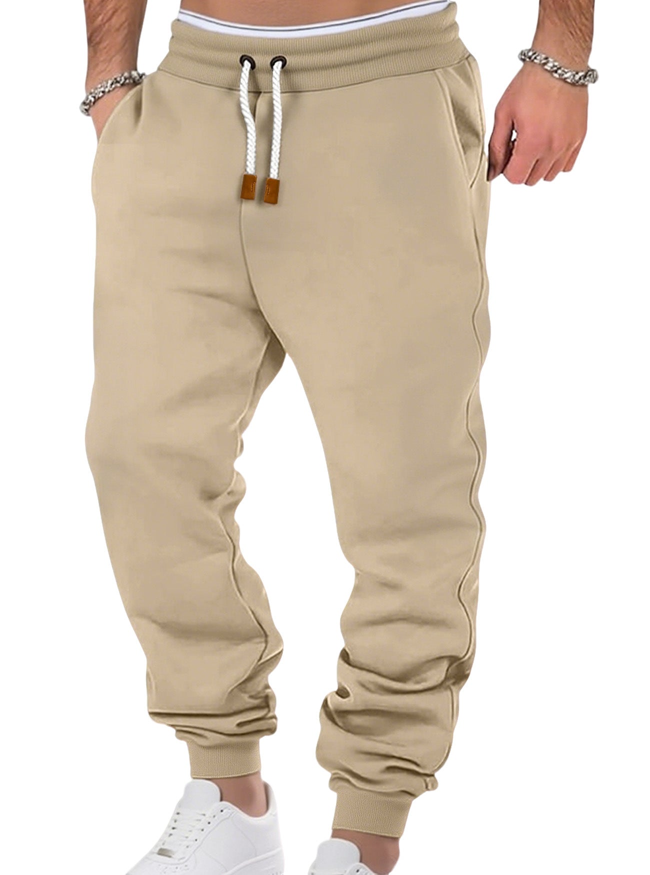 Men's Fleece-Lined Cuffed Sweatpants | Casual Joggers S-3XL, 8 Colours