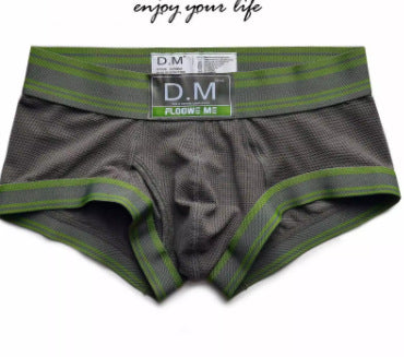 Men's Quick-Dry Striped Boxer Briefs