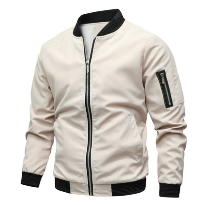 Men's Slim-Fit Bomber Jacket | Lightweight Spring Autumn Coat S–3XL