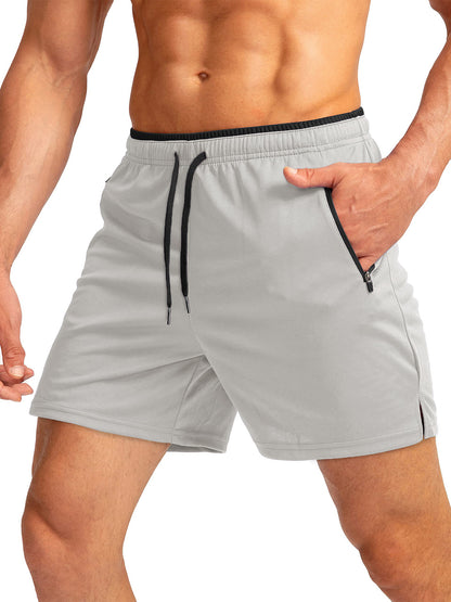 Men's Quick-Dry Running Shorts | Belt & Zipper Pocket Lightweight S-3XL