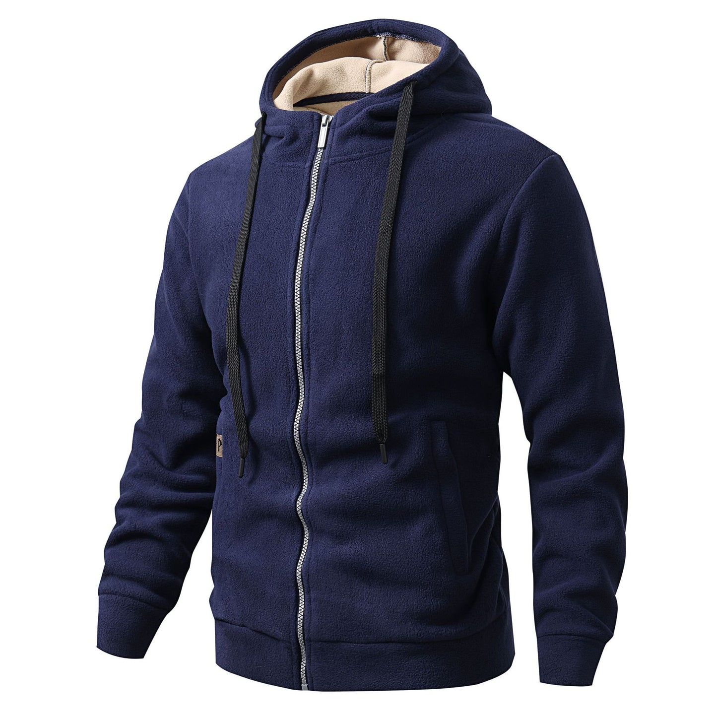 Men's Fleece-Lined Hooded Cardigan Jacket | Casual Outerwear XS–3XL