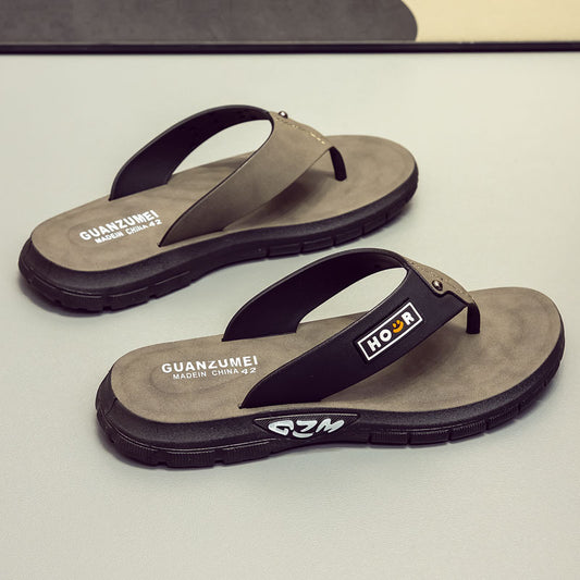 Men's Thick-Sole Non-Slip PVC Flip-Flops | EU 40-44