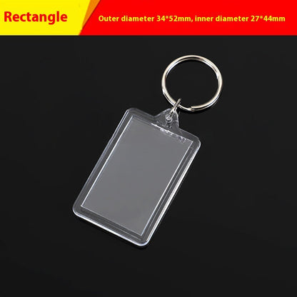 Clear Acrylic Keychain Blank | 16 Shapes | DIY Craft