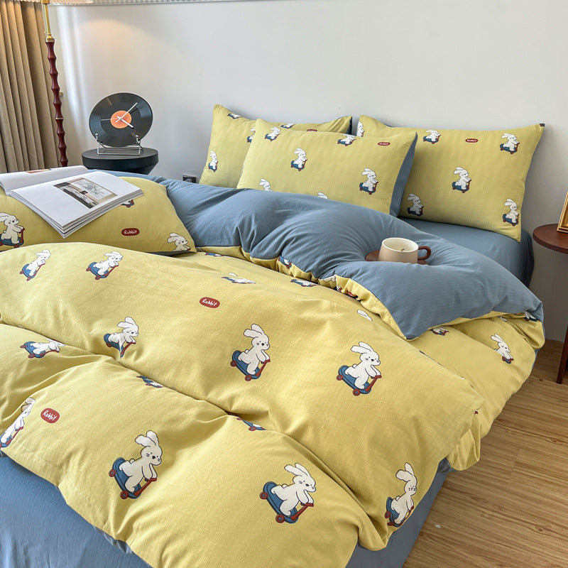Jacquard Cotton Linen Bedding Set | 12+ Designs