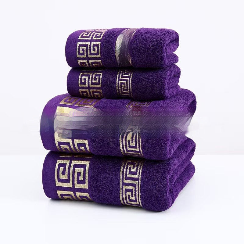 Pure Cotton Satin Border Bath & Beach Towel | Sets of 2, 3 or 4 | 5 Colours