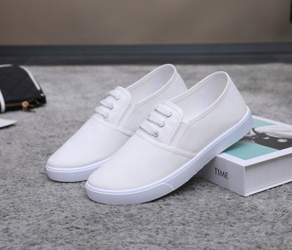 Women's Canvas Slip-On Flat Shoes – Full & Half Slipper Styles