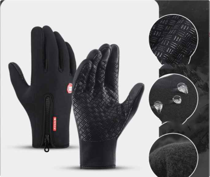 Winter Touchscreen Gloves – Waterproof Fleece Sports & Riding Gloves
