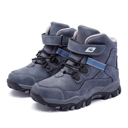 Kids' Autumn Winter Martin Boots – Fleece-Lined Option