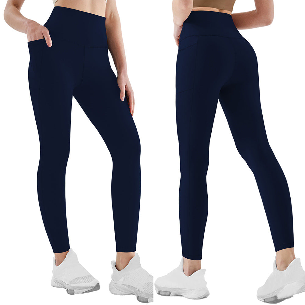 Women's High-Waist Yoga Leggings | Side Pockets | 11 Colours | S-2XL