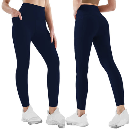 Women's High-Waist Yoga Leggings | Side Pockets | 11 Colours | S-2XL
