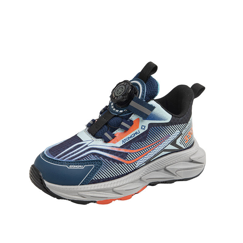Kids' Breathable Snap-Button Casual Shoes | Age 4-16 | Sizes 26-37