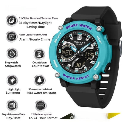 Dual Display Luminous Chronograph Watch | Sport & Outdoor