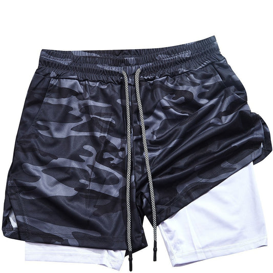 Men's Double-Layer Quick-Dry Sports Shorts | Pockets M-3XL