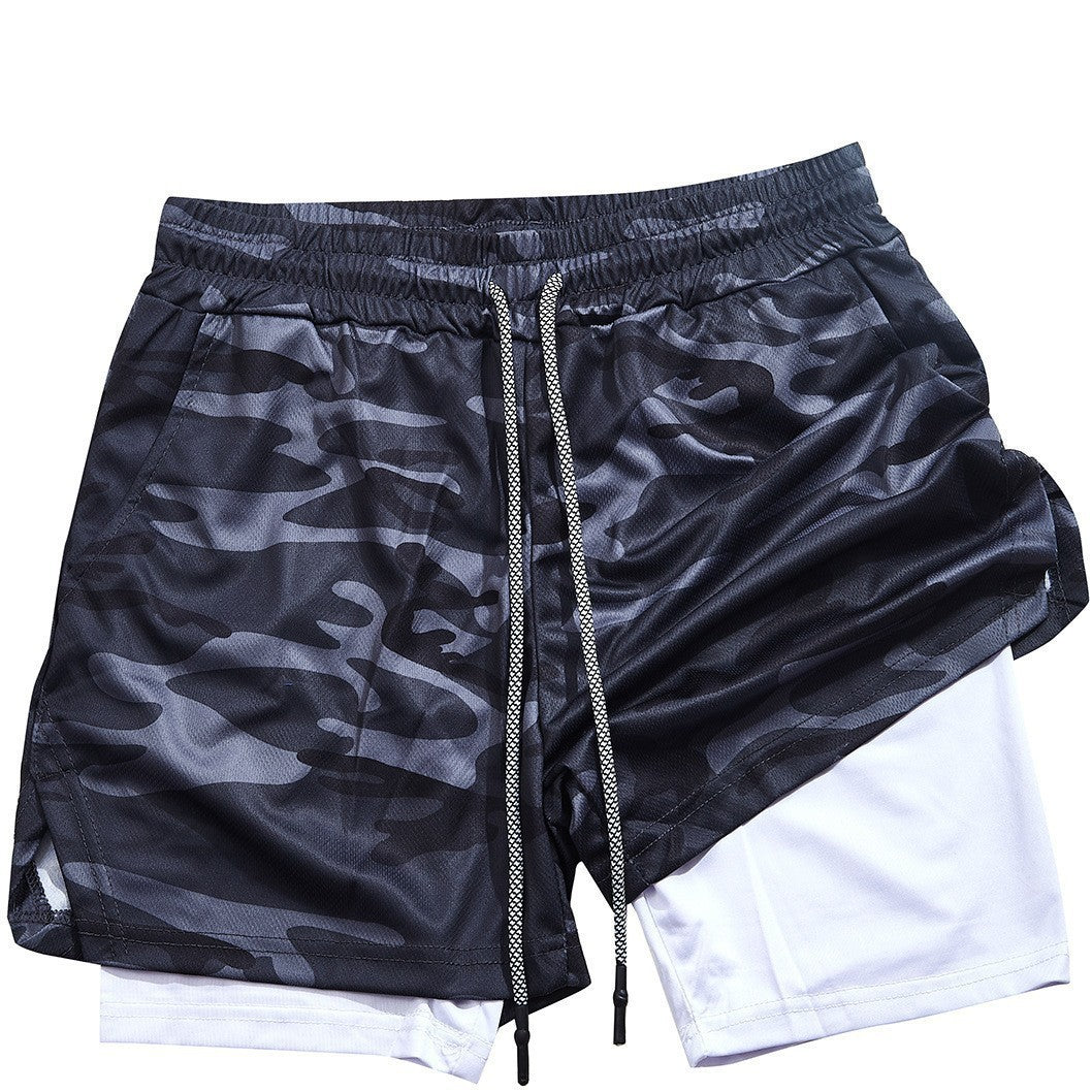 Men's Double-Layer Quick-Dry Sports Shorts | Pockets M-3XL