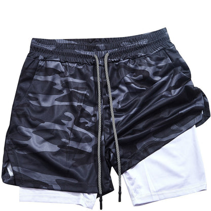 Men's Double-Layer Quick-Dry Sports Shorts | Pockets M-3XL