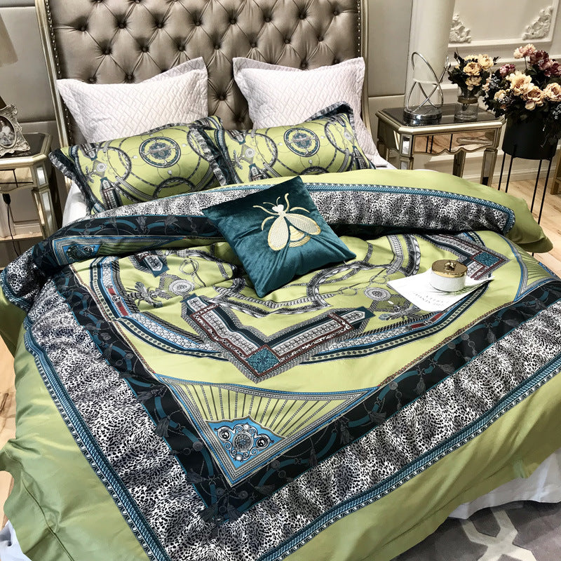 Digital Print Pure Cotton Bedding Set 6 Piece | 11 Designs