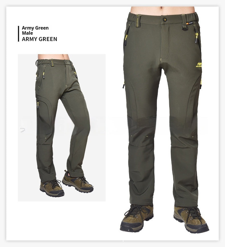 Waterproof Fleece-Lined Outdoor Trousers | Hiking & Climbing Pants