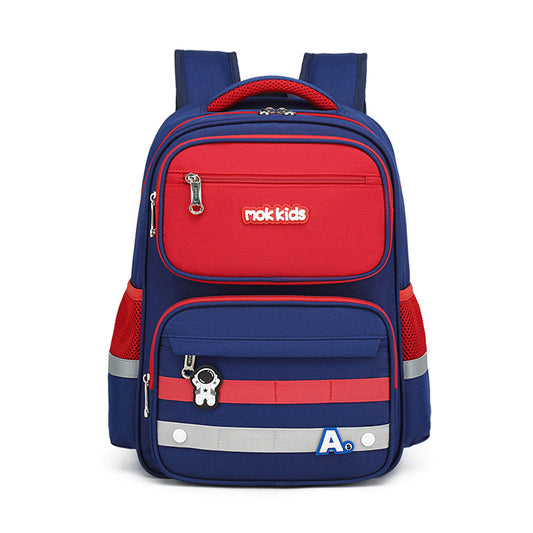 Large Capacity Contrast Colour School Backpack – Ultra-Light Oxford