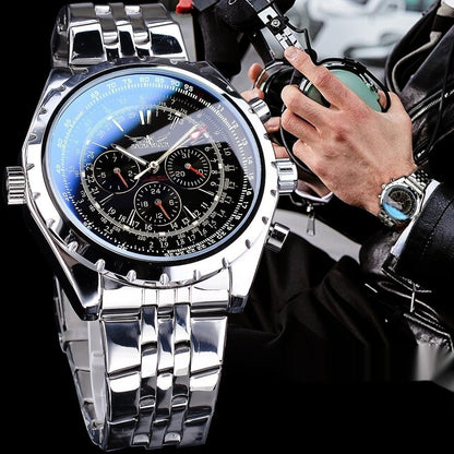 Men's Skeleton Mechanical Watch | Large Dial | 4 Styles