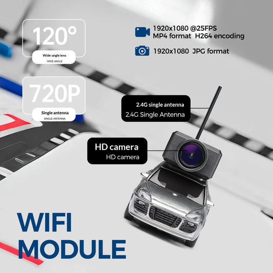 Mini FPV RC Car with Camera – HD Image Transmission Self-Stabilising 4 Colours