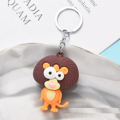 Big Eye Animal Keychain | Cute Soft PVC Charm | 8 Designs