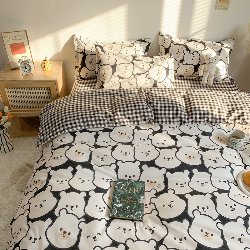 Printed Polyester Bedding Set 3 or 4 Piece | 10 Designs 5 Sizes