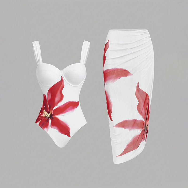Women's Floral Print Sling Swimsuit | One-Piece Sheath | S–XL