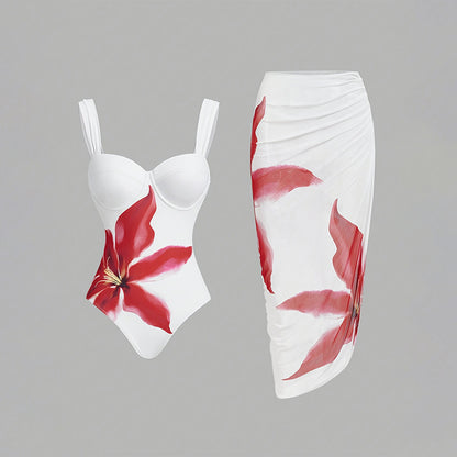 Women's Floral Print Sling Swimsuit | One-Piece Sheath | S–XL