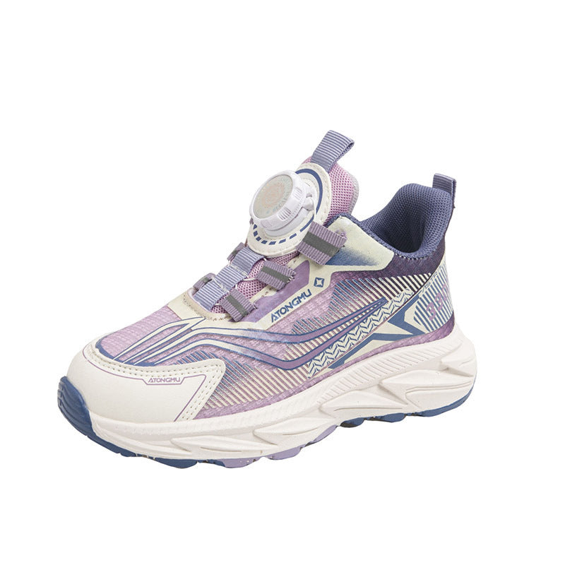 Kids' Breathable Snap-Button Casual Shoes | Age 4-16 | Sizes 26-37